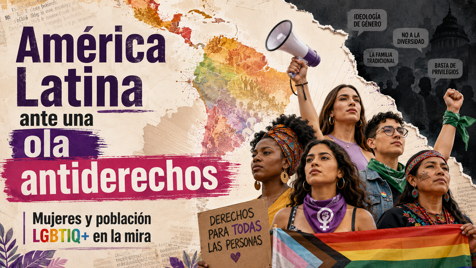 Oxfam alerta sobre una ola antiderechos en América Latina: mujeres, personas LGBTIQ+ y pueblos racializados bajo ataque