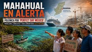 Mahahual frente al turismo de alto impacto: “Perfect Day” de Royal Caribbean enciende alerta ambiental en el Caribe mexicano