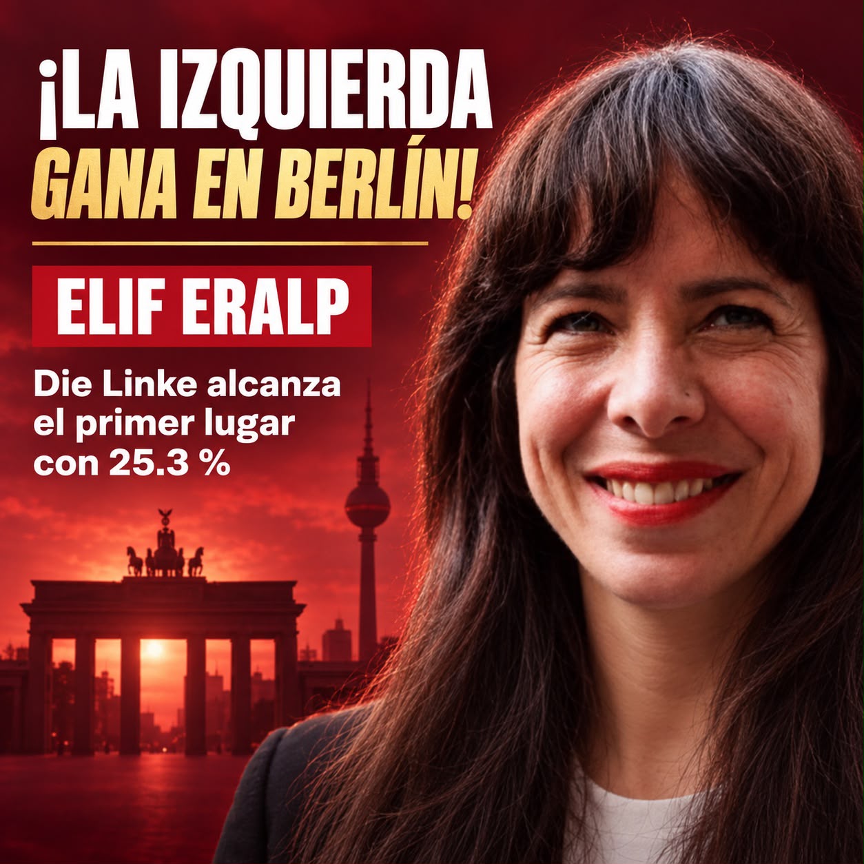La izquierda gana en Berlín: Elif Eralp abre la puerta a un gobierno histórico